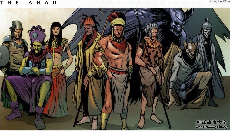 玛雅神话中的九联神