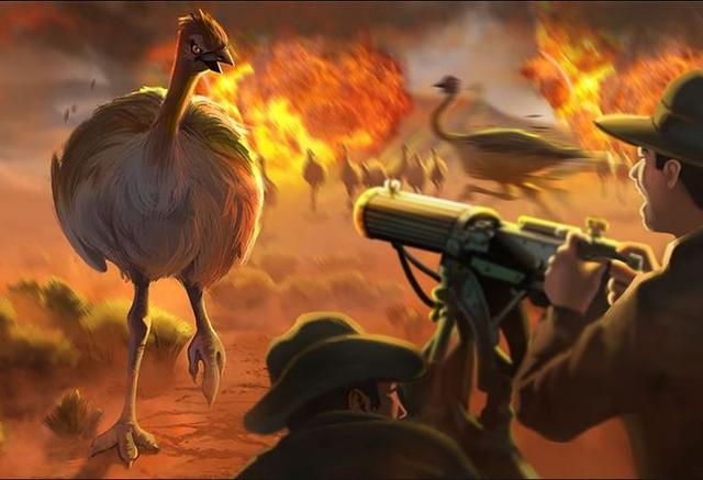 2万只巨鸟横扫澳洲，澳军被迫用2挺机枪迎敌，子弹打光都无法阻挡